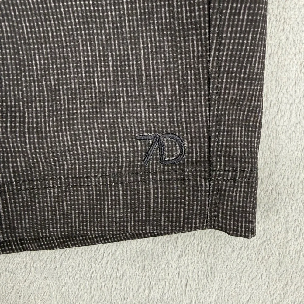 7 Diamonds Zion Performance Strech Shorts Mens 29 Grey Micro Pattern Golf
